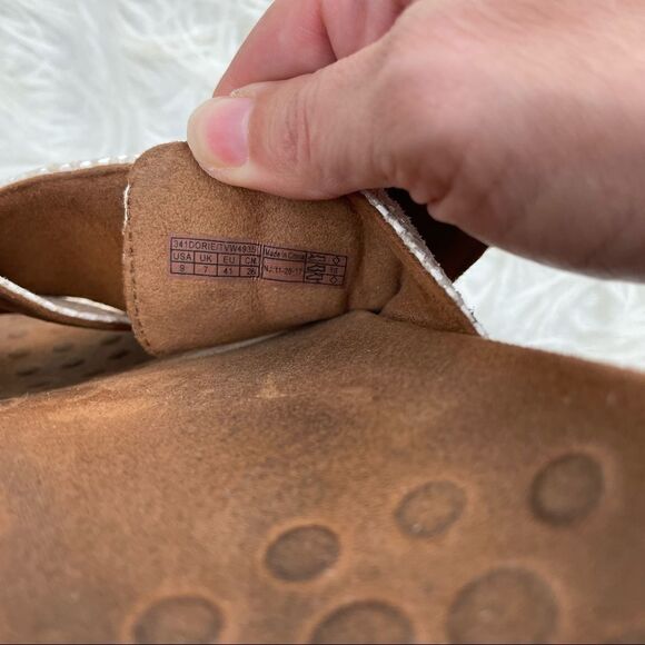 Vionic Dorie Rest Snakeskin Leather Slide Sandals - Picture 10 of 11